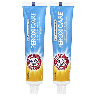 PeroxiCare™,  Anticavity Fluoride Toothpaste, Clean Mint, Twin Pack, 6 oz (170 g) Each