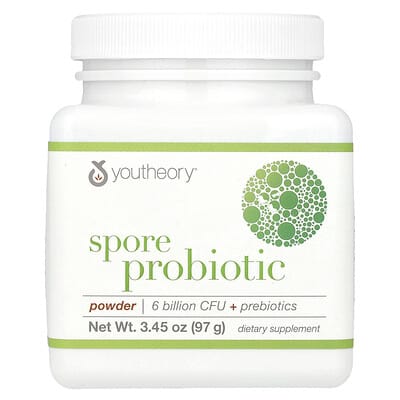 Spore Probiotic Powder, 6 Billion CFU, 3.45 oz (97 g)