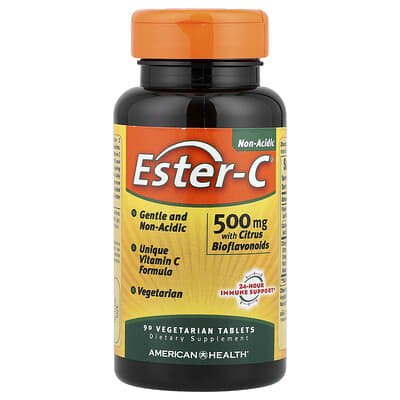 Ester-C® с цитрусовыми биофлавоноидами, 90 вегетарианских таблеток