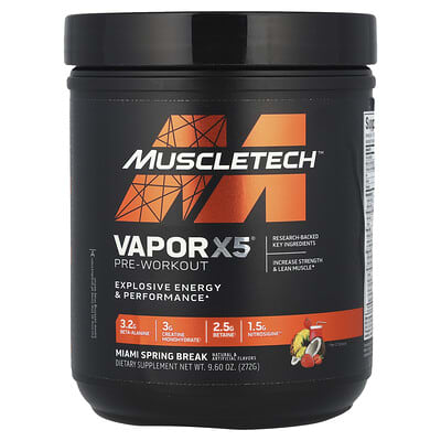 VaporX5®, Pre-Workout, Miami Spring Break, 9.6 oz (272 g)