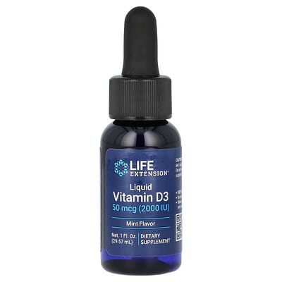 Liquid Vitamin D3, Mint, 1 fl oz (29.57 ml)