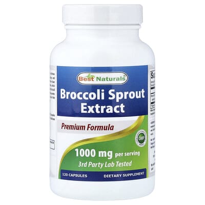 Экстракт ростков брокколи, 120 капсул (500 mg на капсулу)