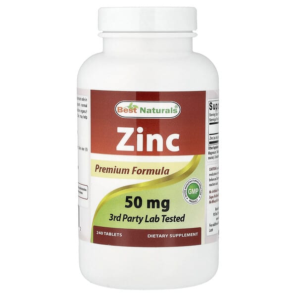 Best Naturals цинк, 50 mg, 240 таблеток