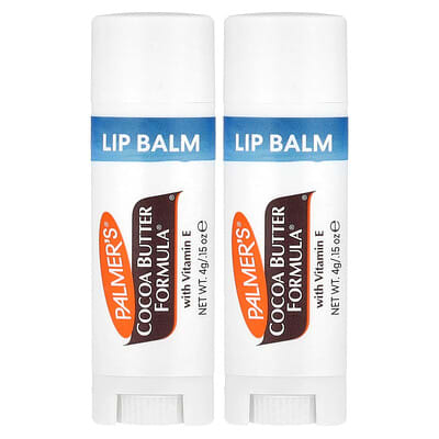 Cocoa Butter Formula® с витамином E, смягчающий бальзам для губ, 2 шт, 0.15 oz (4 g) каждый