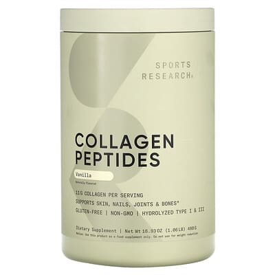 Collagen Peptides, Vanilla , 1.06 lb (480 g)