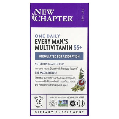 One Daily Every Man's™ Multivitamin 55+, 96 Vegetarian Tablets