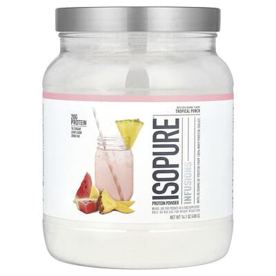 Протеиновый порошок Isopure Infusions Tropical Punch, 14.1 oz (400 g)