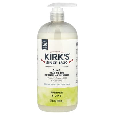 3-In-1 Head To Toe Nourishing Cleanser, Juniper & Lime, 32 fl oz (946 ml)