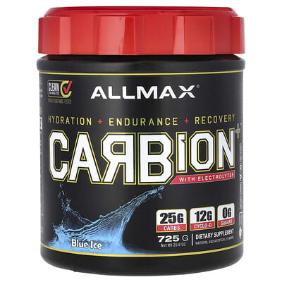 CARBION+™ с электролитами, Blue Ice, 25.6 oz (725 g)