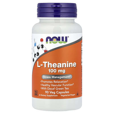 L-Theanine, 90 вегетарианских капсул