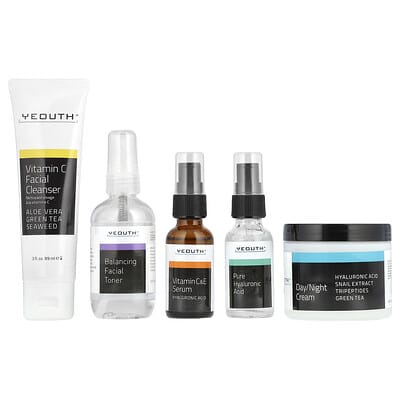 Basic Skincare Essentials Set , 5 Piece Set