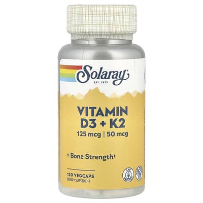 Vitamin D3 + K2, 120 VegCaps