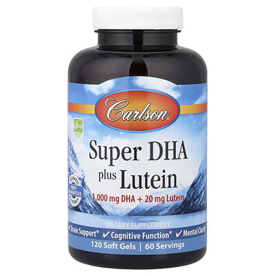 Super DHA Plus Lutein, 120 Soft Gels