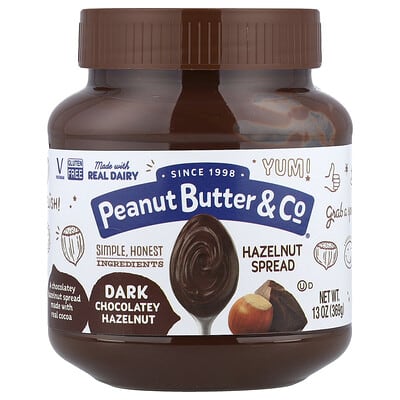 Peanut Butter & Co. паста с фундуком, темный шоколад, 13 oz (369 g)