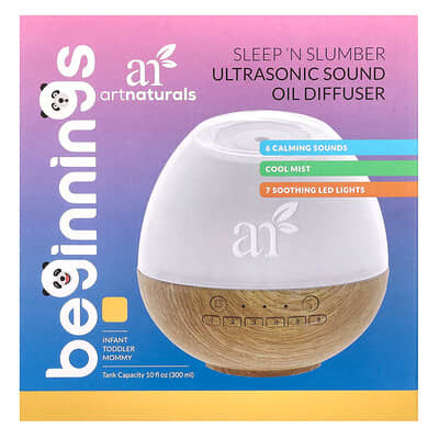 Beginnings, Sleep 'N Slumber Ultrasonic Sound Oil Diffuser, 1 Diffuser