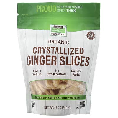 Real Food, Organic Crystallized Ginger Slices, 12 oz (340 g)