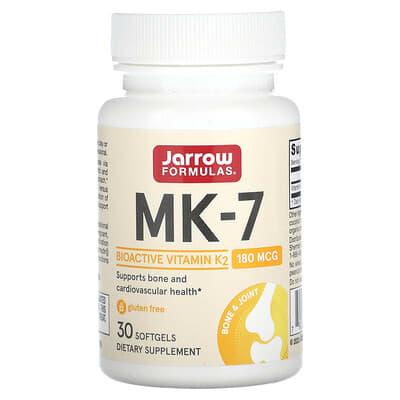 MK-7, 180 mcg, 30 мягких капсул