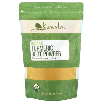 Органический порошок корня куркумы, 16 oz (454 g)