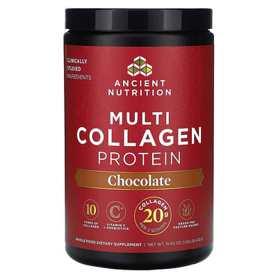 Multi Collagen Protein, Chocolate, 1.04 lb (472 g)