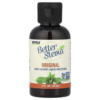 Better Stevia® Жидкий подсластитель без калорий, Original, 2 fl oz (59 ml)