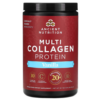 Multi Collagen Protein, Vanilla, 1.04 lb (472.5 g)
