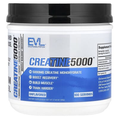 Creatine5000®, Unflavored, 17.64 oz (500 g)