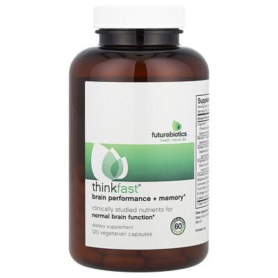 Thinkfast®, комплекс для работы мозга и памяти, 120 вегетарианских капсул