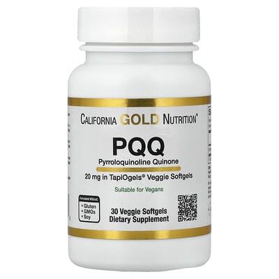 PQQ, 20 mg, 30 вегетарианских мягких капсул