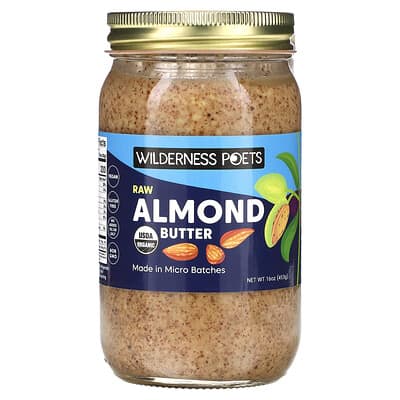 Wilderness Poets Сырое миндальное масло, 16 oz (453 g)