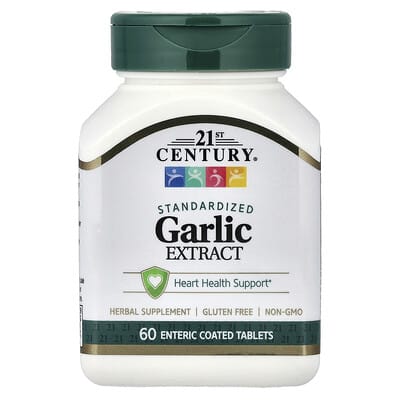 Garlic Extract, Standardized, 60 Enteric Coated Tablets