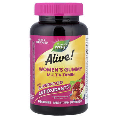Alive!® Women's Gummy Multivitamin, Mixed Berry, 60 Gummies