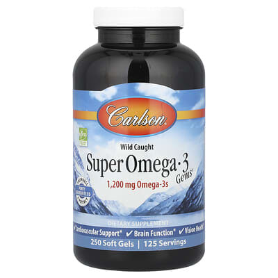 Wild Caught Super Omega-3 Gems®, 250 Soft Gels