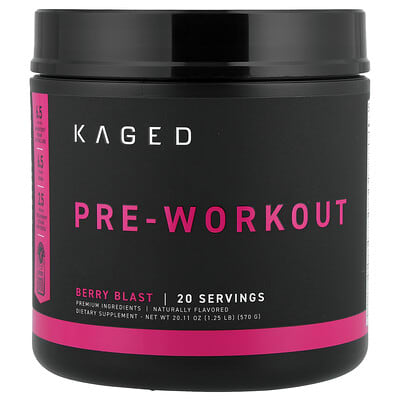 Предтренировочный комплекс Kaged Berry Blast, 1.25 lb (570 g)