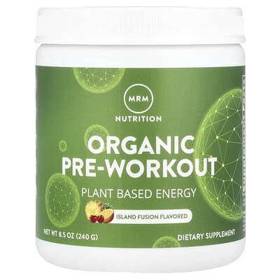 Organic Pre-Workout, Island Fusion, 8.5 oz (240 g)