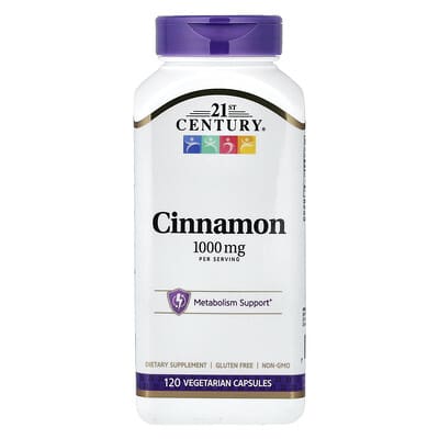 Cinnamon, 120 Vegetarian Capsules  (500 mg per Capsule)
