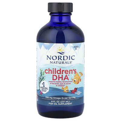 Children's DHA™, Ages 1+, Great Strawberry, 8 fl oz (237 ml)