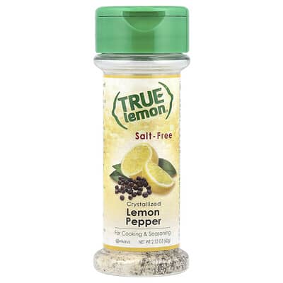 True Lemon®, Crystallized Lemon Pepper, 2.12 oz (60 g)