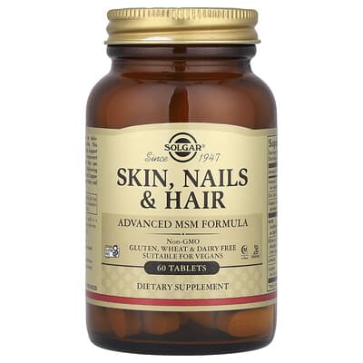 Skin, Nails & Hair, Advanced MSM Formula, 60 Tablets
