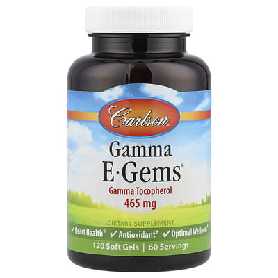 Gamma E-Gems®, 465 mg, 120 мягких капсул