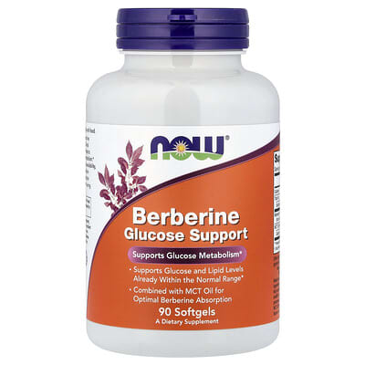 Berberine Glucose Support, 90 мягких капсул