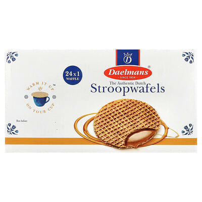 Stroopwafels, Caramel, 24 вафли, 1.38 oz (39 g) каждая