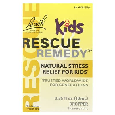 Rescue Remedy® Dropper Kids, Natural Stress Relief, 0.35 fl oz (10 ml)