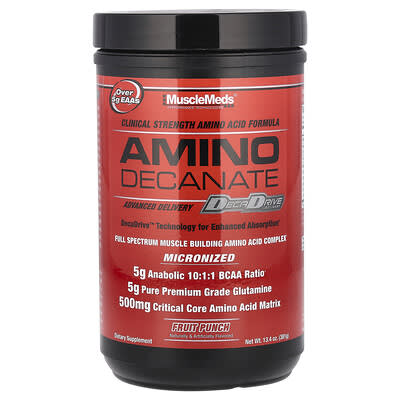 Amino Decanate, Fruit Punch, 13.4 oz (381 g)