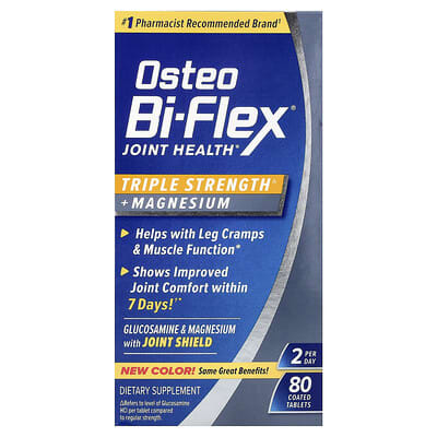 Joint Health, Triple Strength + Magnesium, 80 Coated Tablets