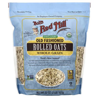 Organic Old Fashioned Rolled Oats, Whole Grain, 32 oz (907 g)