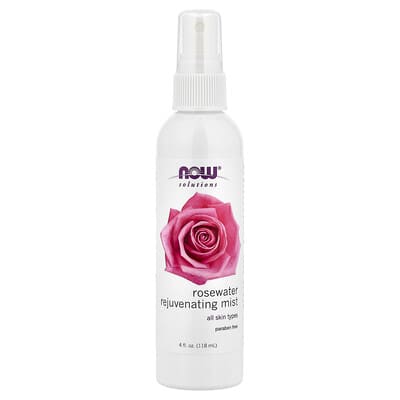 Освежающий мист Solutions Rosewater, для всех типов кожи, 4 fl oz (118 ml)