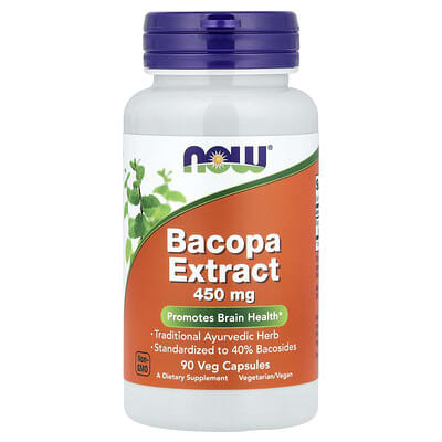 Экстракт Бакопа, 450 mg, 90 вегетарианских капсул