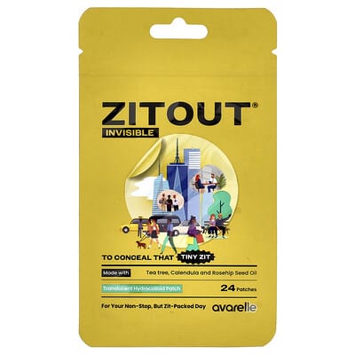 Zitout® Invisible, 24 патча