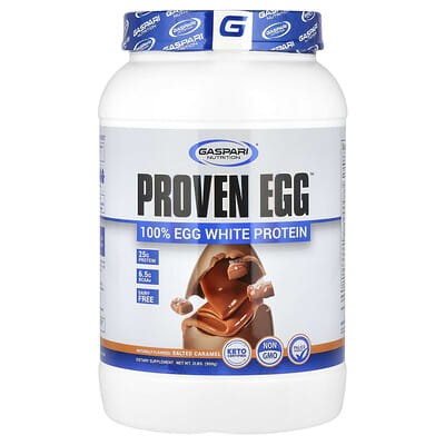 Proven Egg™, 100% Egg White Protein, Salted Caramel, 2 lbs (900 g)
