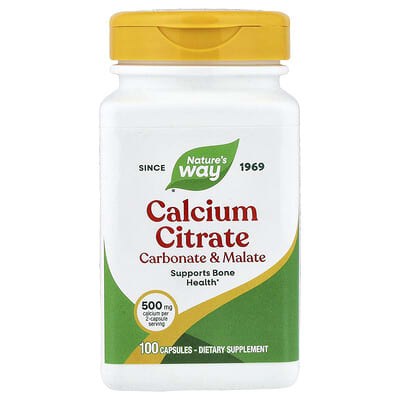 Calcium Citrate, 100 Capsules (250 mg per Capsule)